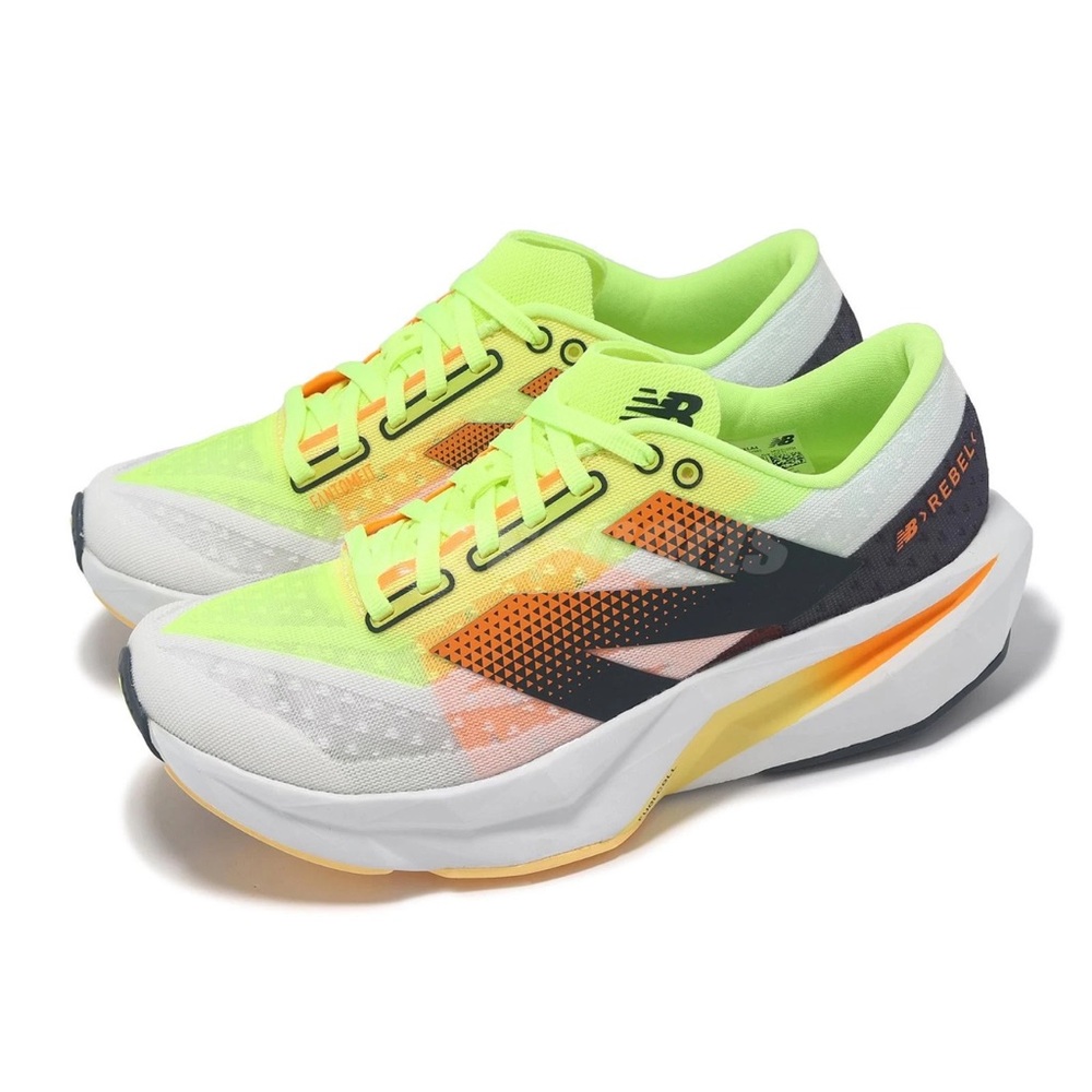 New Balance FuelCell Rebel v4 Running Shoes White Lime Gold Women’s 9.5 | WFCXLA